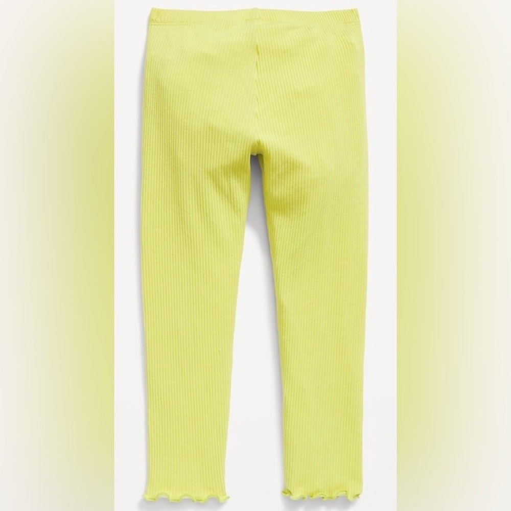 Rib-Knit Full-Length Leggings for Toddler Girls